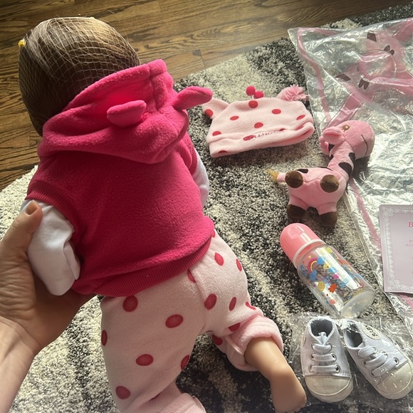 Reborn Dolls 19Inch Handmade Realistic Baby with Toy Accessories - Picture 11 of 12